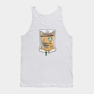 Toasted White Chocolate with Cold Brew Iced Coffee Drink IV Bag for medical and nursing students, nurses, doctors, and health workers who are coffee lovers Tank Top